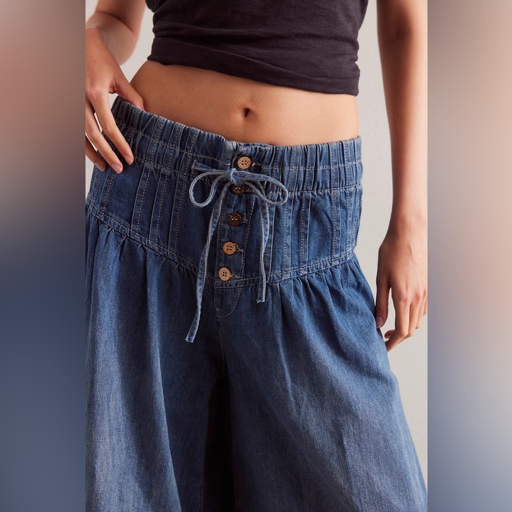 Free people We The Free Forget Me Knot Pull-On Jeans - Picture 5 of 7